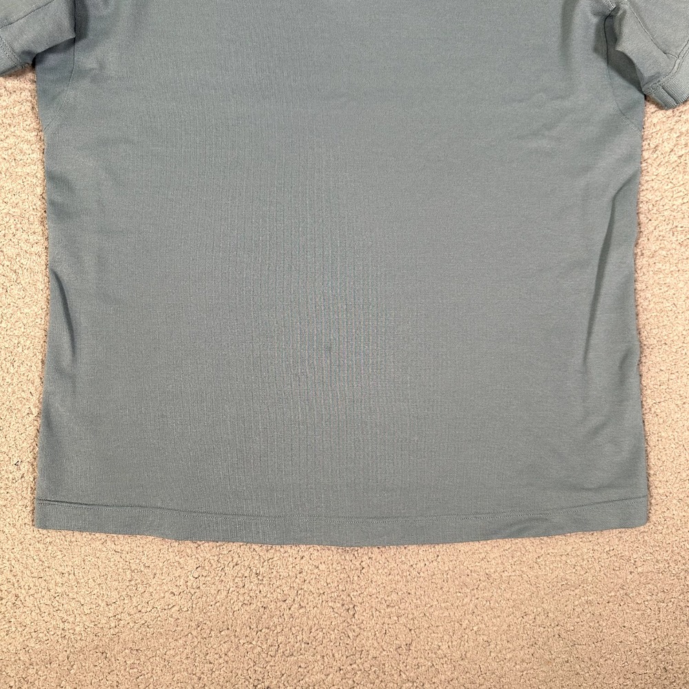 Lululemon Shirt Mens Large Blue Live In Practice Pique Polo Golf Casual Preppy - Picture 3 of 10